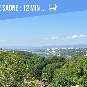 Le Calme - Design - Vue Panoramique Sur La Saone Appartement